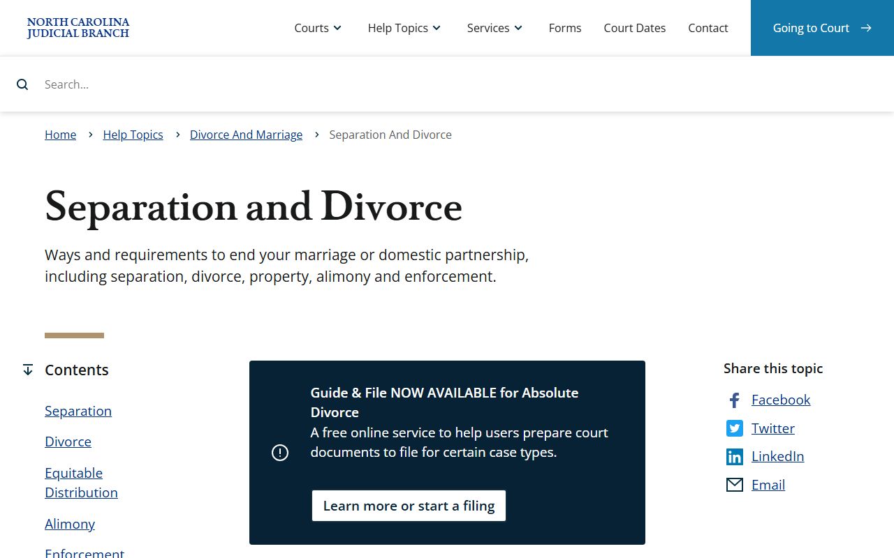Martin County Clerk of Superior Court divorce judgment guidance