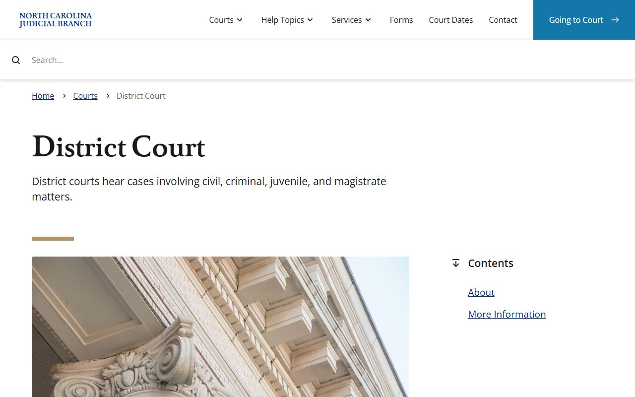 Martin County court dockets District Court overview screenshot