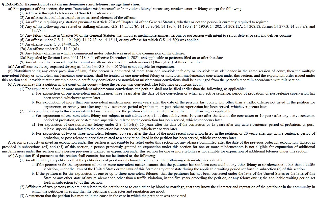 Martin County criminal court records nonviolent expunction statute screenshot