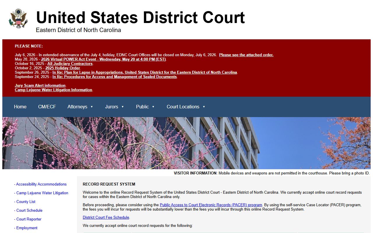 Martin County Superior Court federal record request distinction