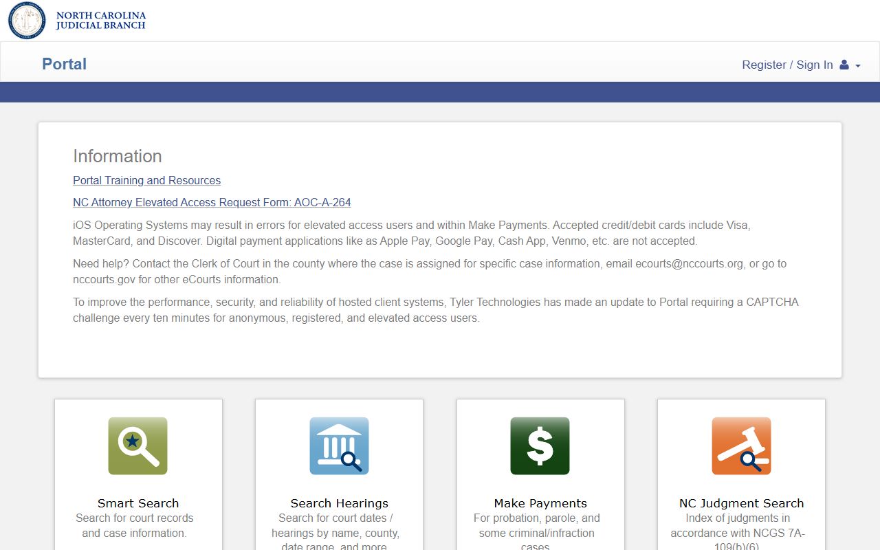 Martin County court records North Carolina eCourts Portal