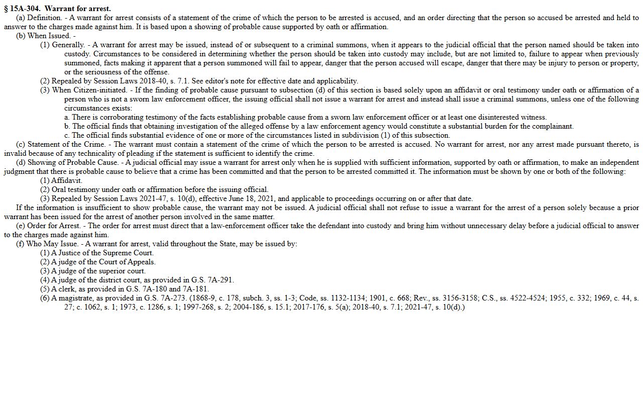 Martin County warrant search arrest warrant requirements